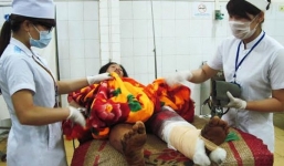 Chế thuốc súng trong chòi rẫy, 4 người bị thương nặng